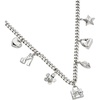 Marc Jacobs Women’s Mini Icon Charm Necklace(Silver Tone)