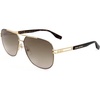 Marc Jacobs Women’s Modern Sunglasses(Gold Borwn)