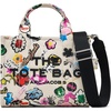 Marc Jacobs Women’s Small Tote Bag, 1x1x1(White Multi)