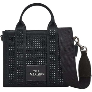 Marc Jacobs The Mini Crystal Canvas Tote(Black Crystals)