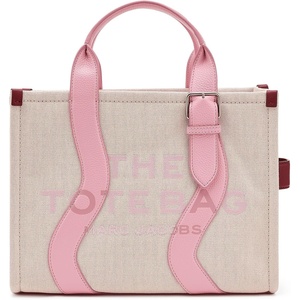 Marc Jacobs The Wavy Canvas Medium Tote Bag(Powder Pink/Ribbon Pink)