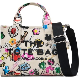 Marc Jacobs Women’s Small Tote Bag, 1x1x1(White Multi)