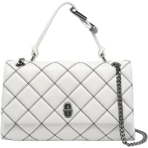 Marc Jacobs Women’s The Dual Chain Shoulder(White/Black)