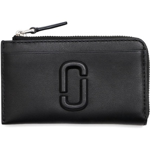 Marc Jacobs, Womens, The Leather J Marc Top Zip Multi Wallet, Rose, One Size(Black)