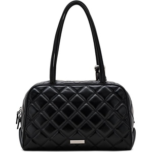 Marc Jacobs Womens The Quilted Leather Dual Satchel Black One Size