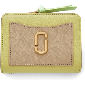 Marc Jacobs Womens The Utility Snapshot Mini Compact Wallet Peppermint Multi One Size(Peppermint Multi)